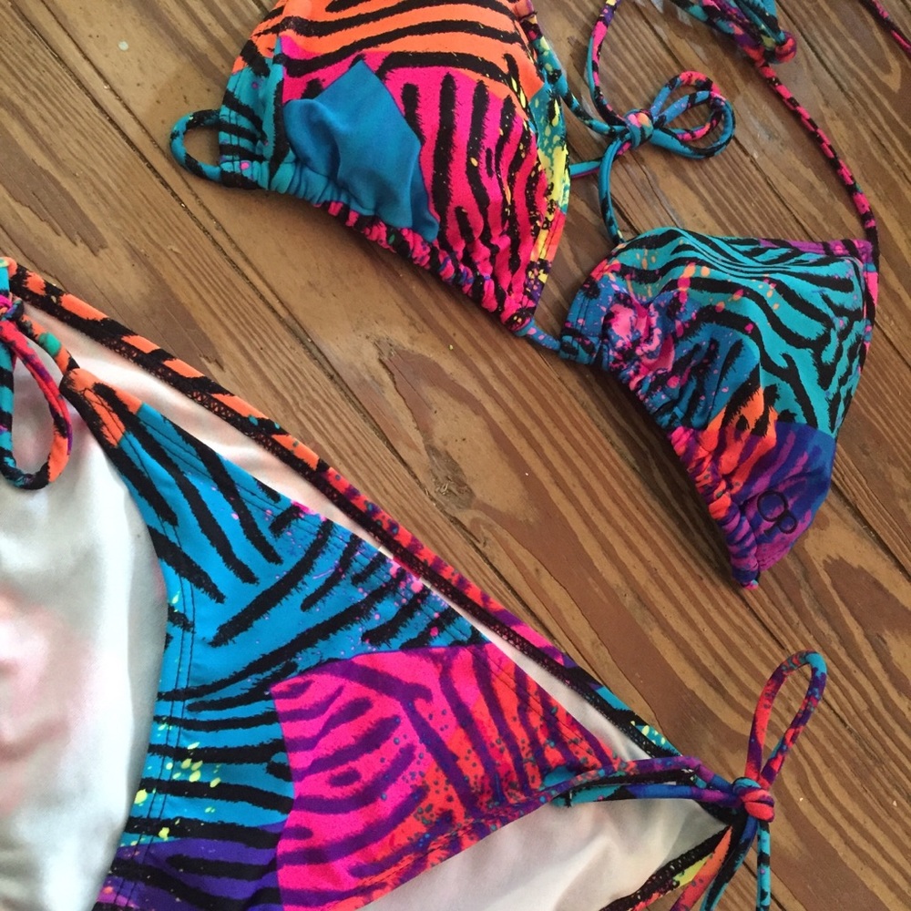 Ladies M designer two piece swimsuit